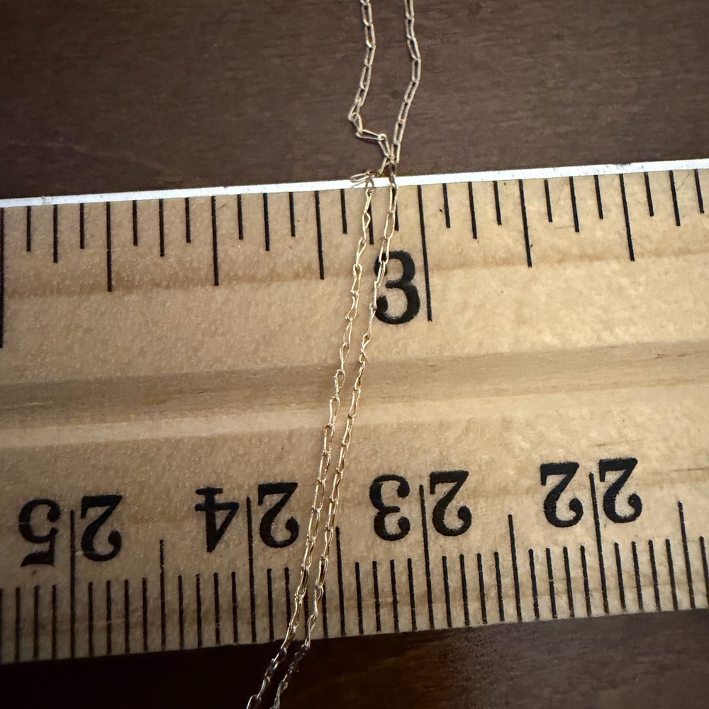 14kt Solid Yellow Gold Dainty Basic Chain Necklace - image 4